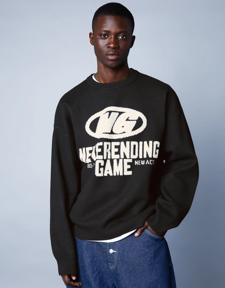 Свитер с принтом