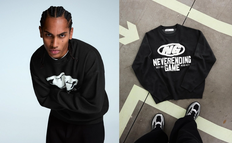 Свитер с принтом