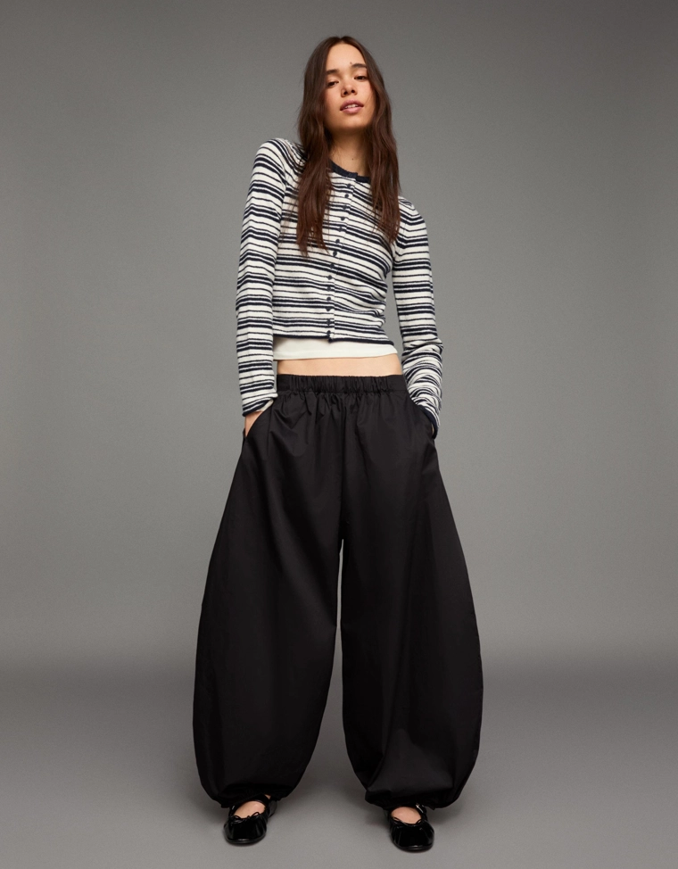 Трикотажный кардиган в полоску