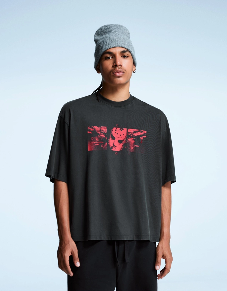 Футболка с короткими рукавами и принтом Friday the 13th