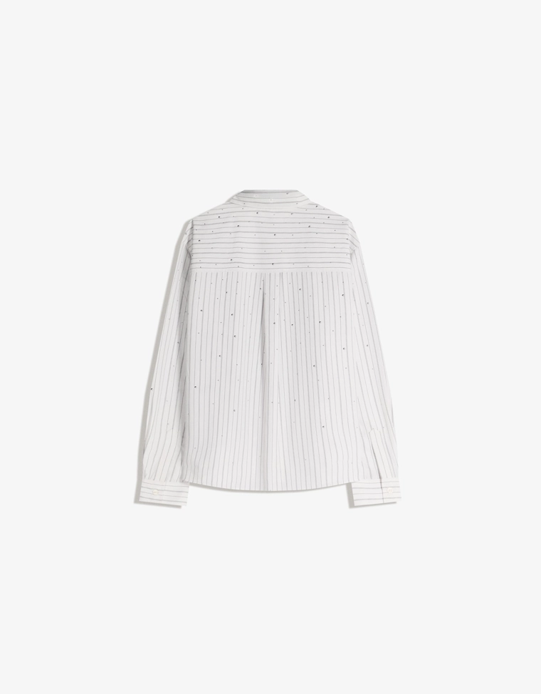 Рубашка свободного кроя с заклепками