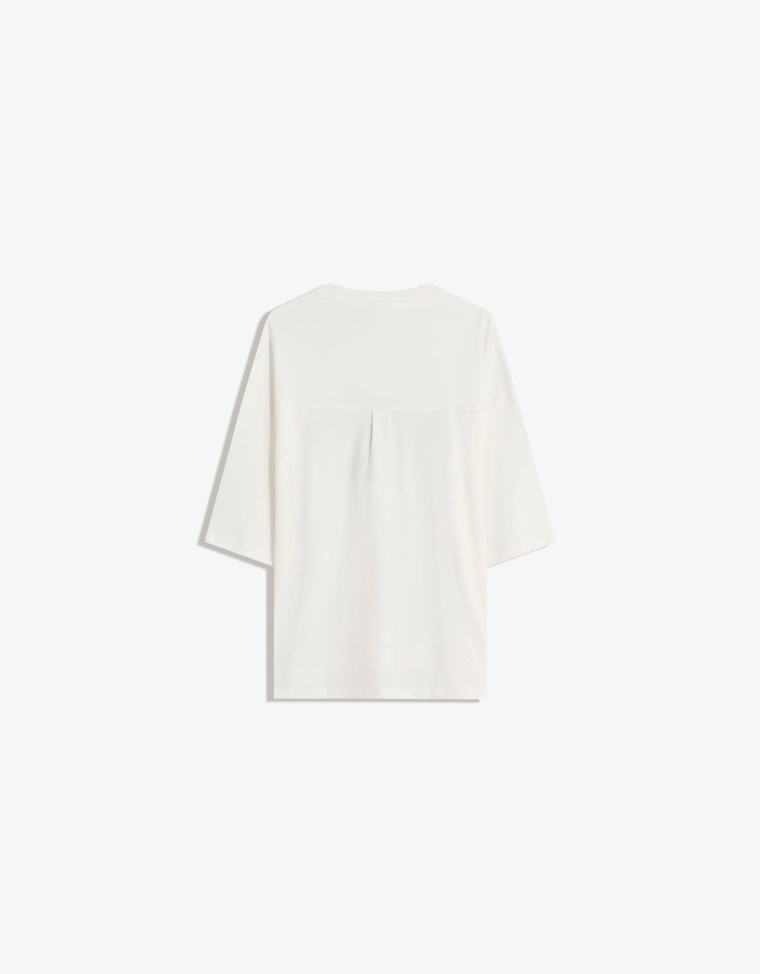 Футболка геометрического кроя с вышивкой