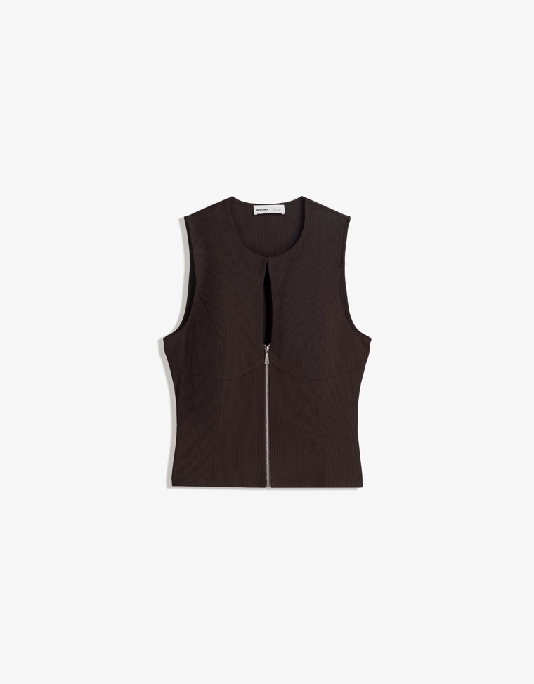 Топ с молнией