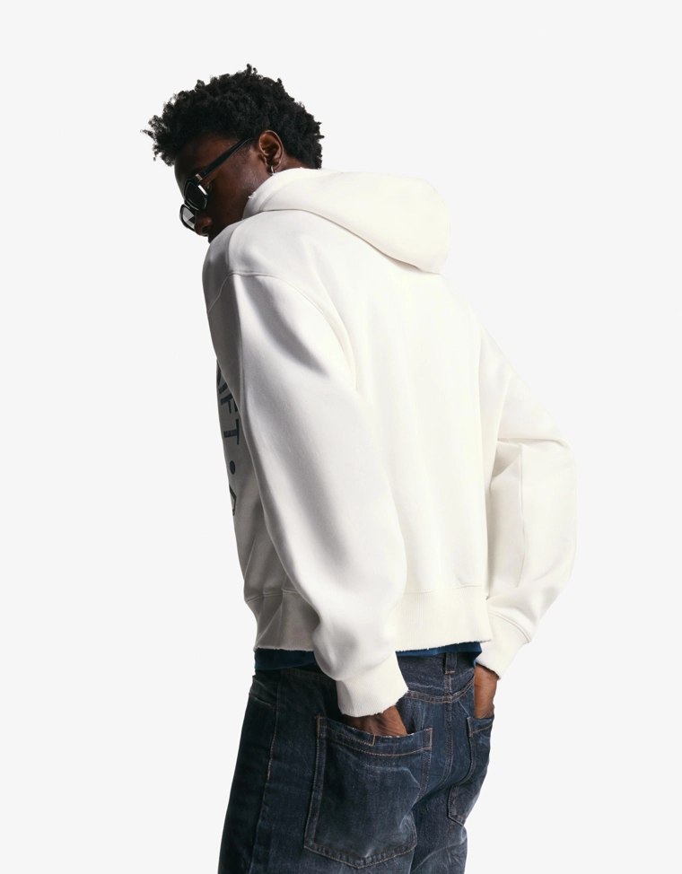 Толстовка на молнии с принтом