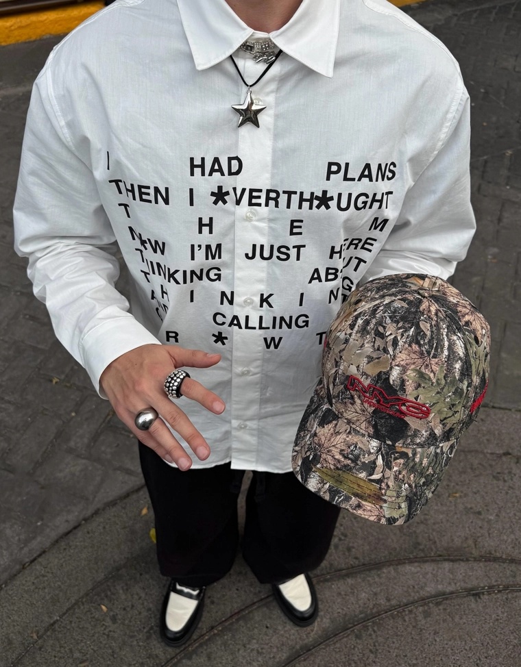 Кепка с принтом