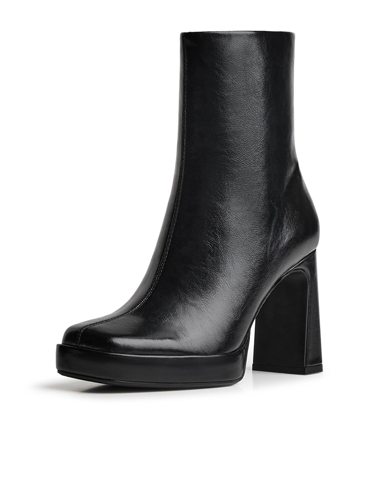 Полусапоги на высоком каблуке платформы