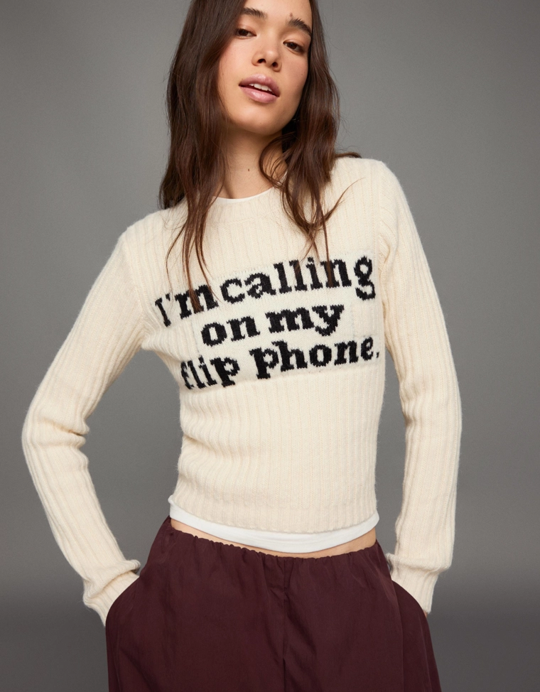 Свитер с принтом