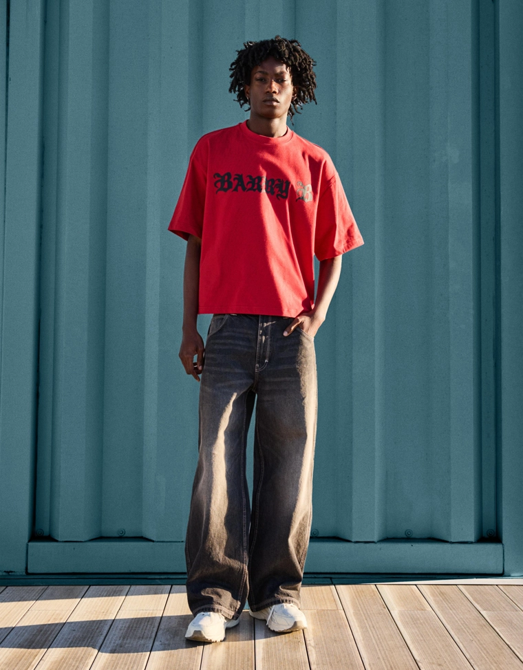 Футболка Barry B геометрического кроя с короткими рукавами и принтом