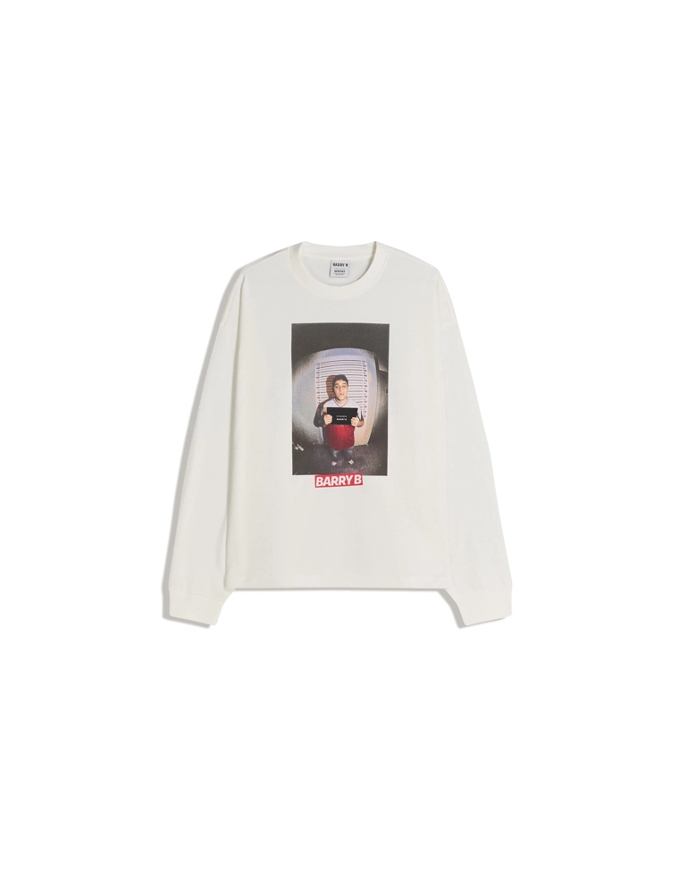 Футболка Барри Би с длинными рукавами и принтом