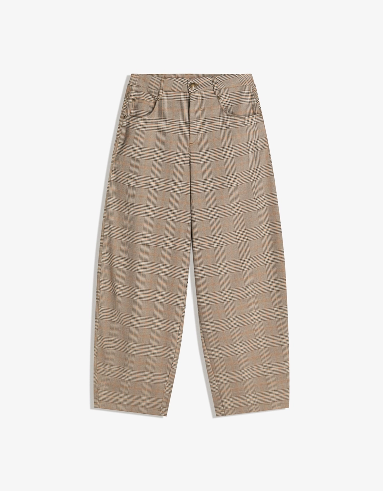 Брюки barrel в клетку