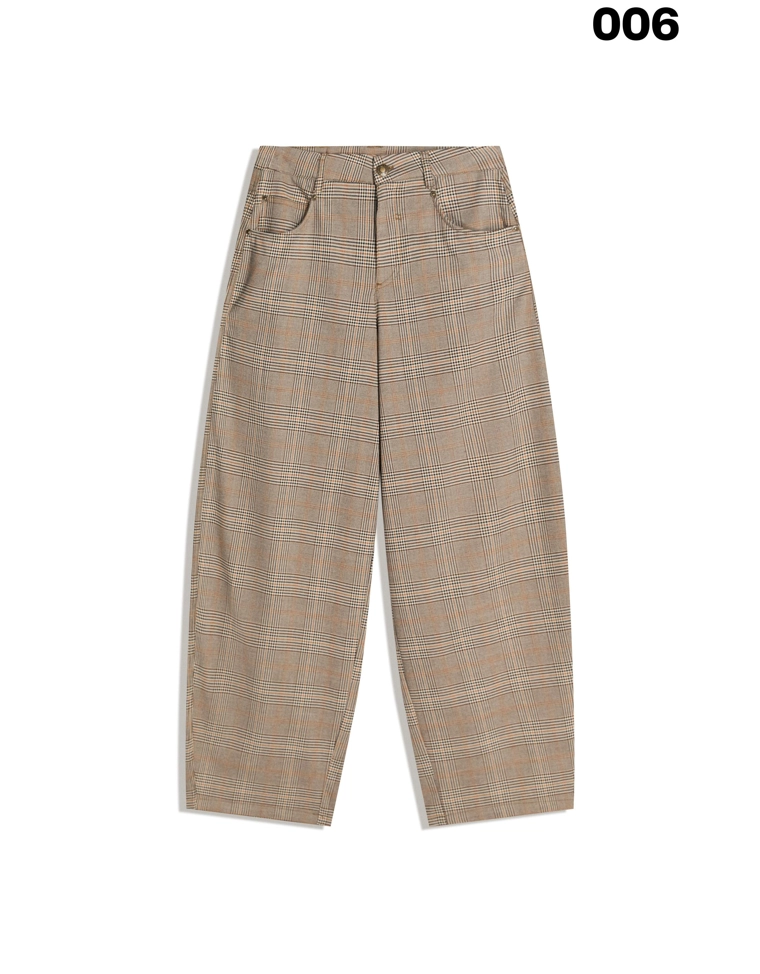 Брюки barrel в клетку