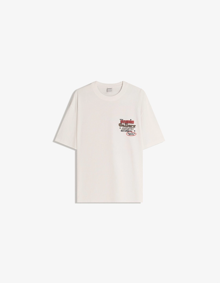 Футболка с короткими рукавами и принтом