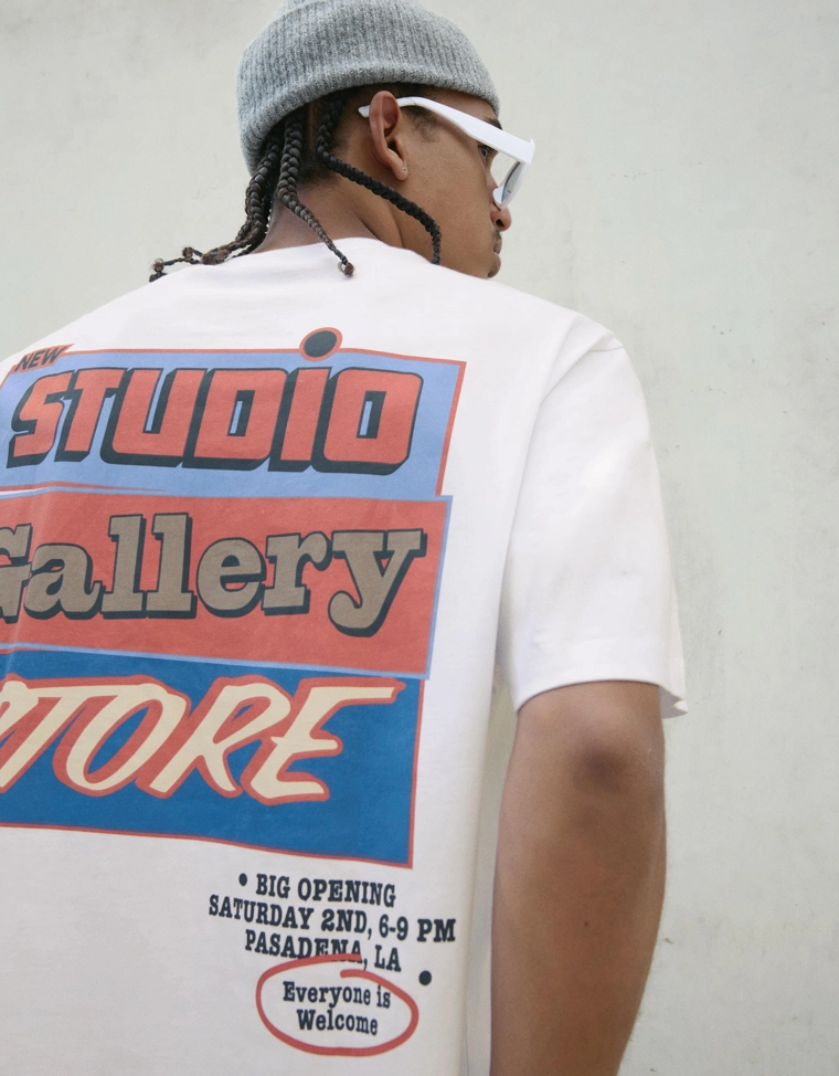 Футболка с короткими рукавами и принтом