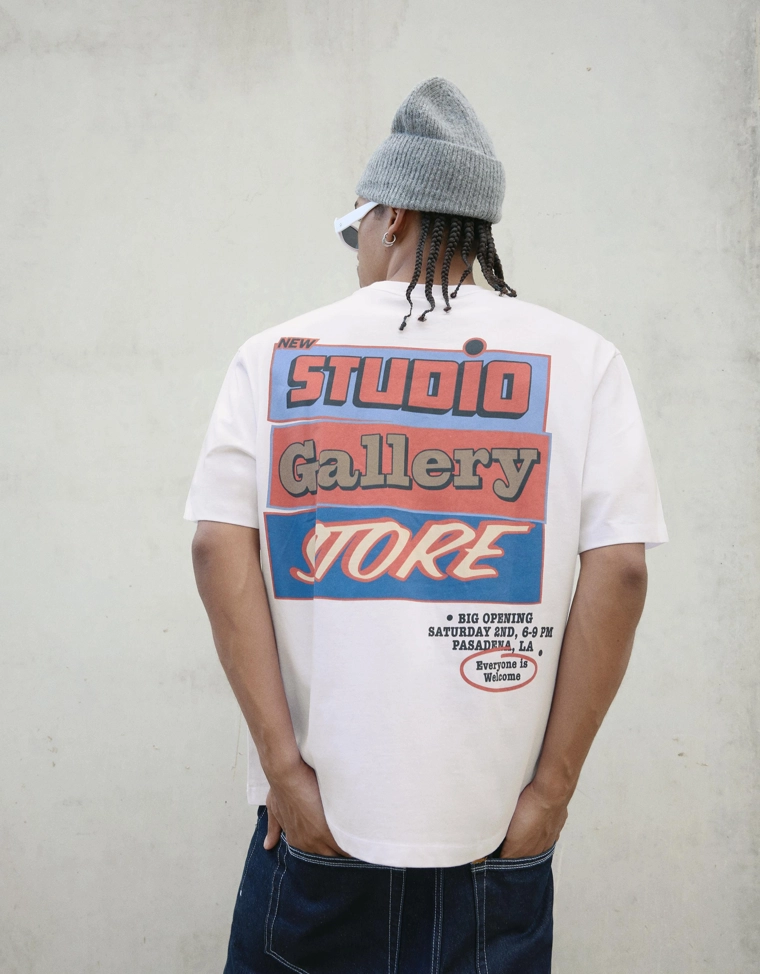 Футболка с короткими рукавами и принтом