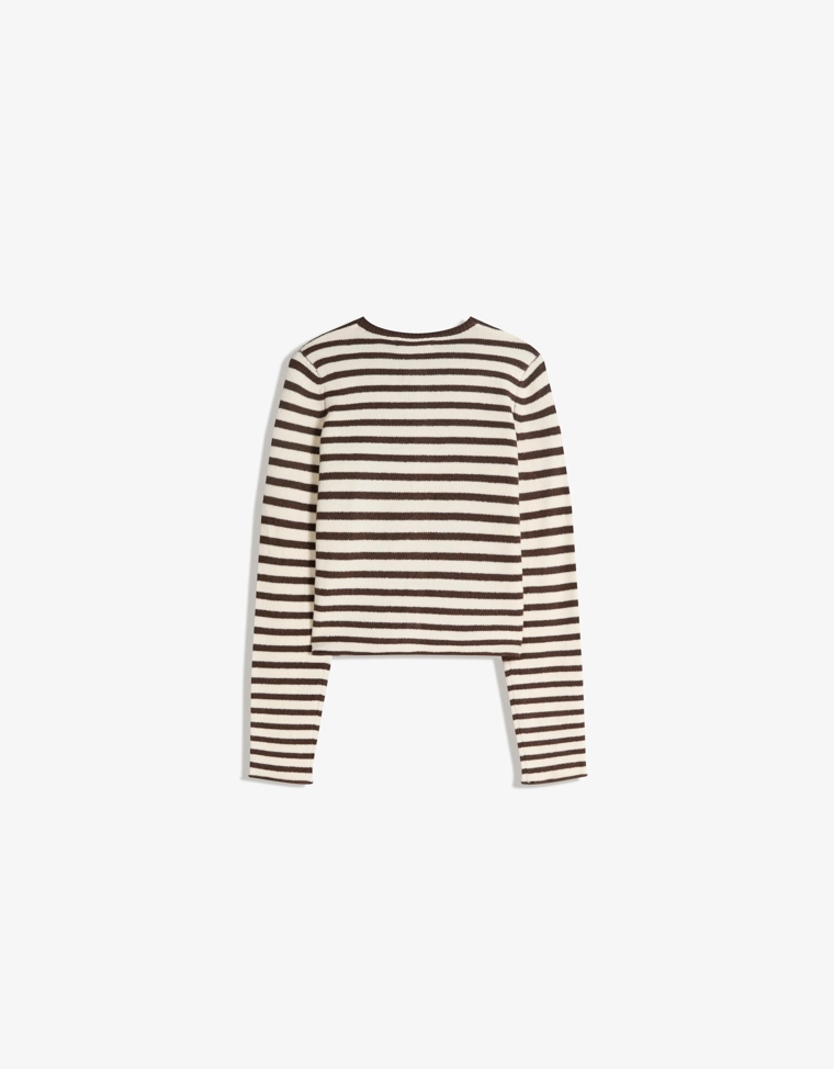 Трикотажный кардиган в полоску