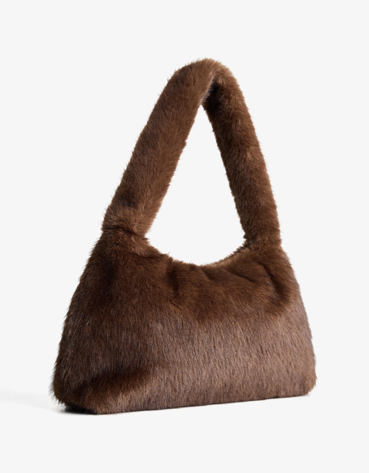 Сумка на плечо из искусственного меха