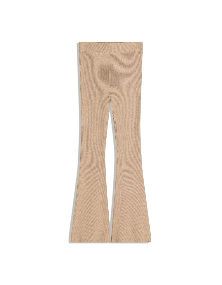 Широкие вязаные брюки