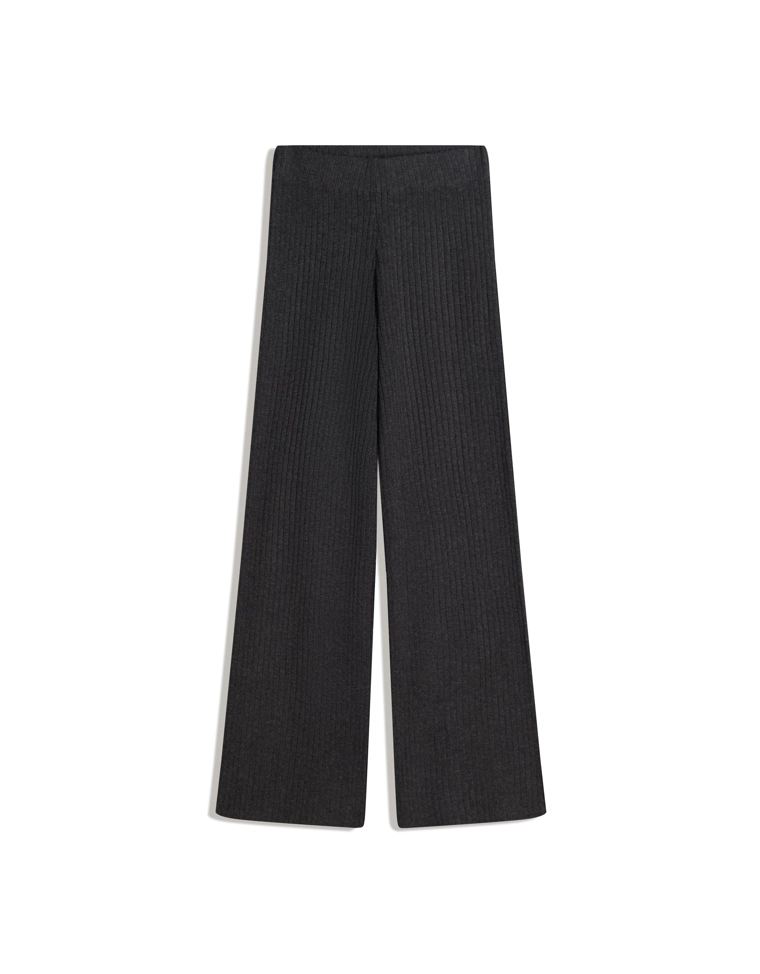 Широкие брюки в рубчик