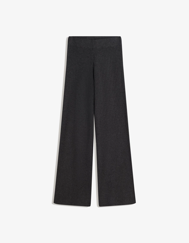 Широкие брюки в рубчик