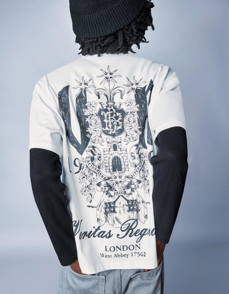 Футболка с короткими рукавами и принтом