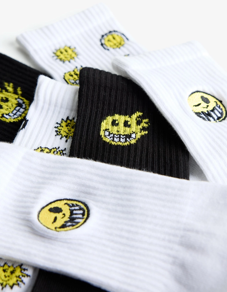 Набор из 3 пар носков с принтом