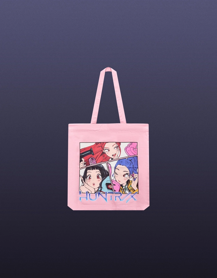 Сумка-шопер KPop Demon Hunters Huntr/x с принтом
