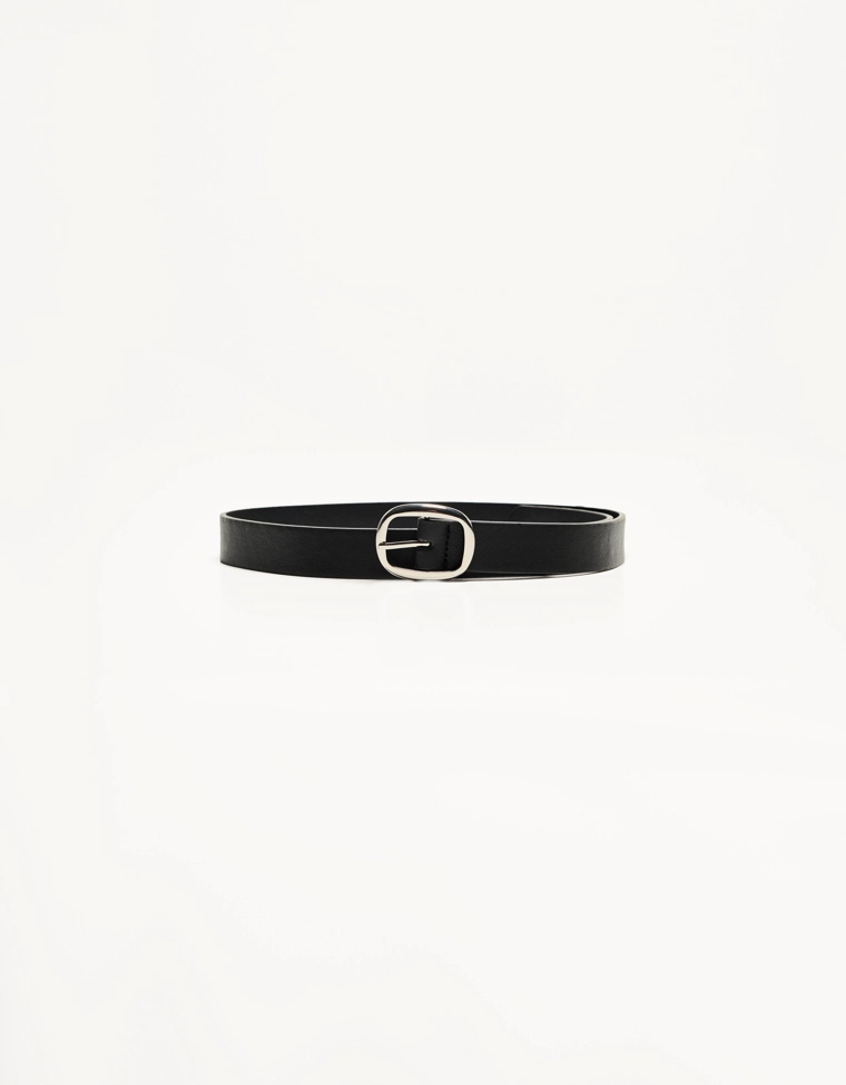 Тонкий ремень из искусственной кожи