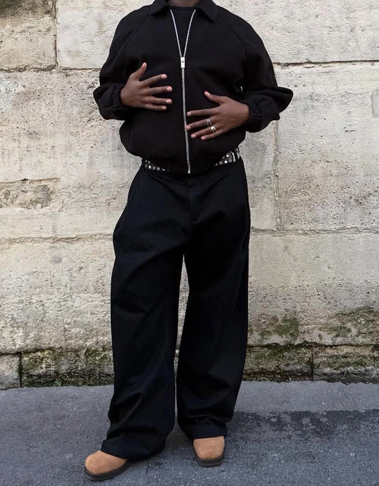 Брюки объемного свободного кроя