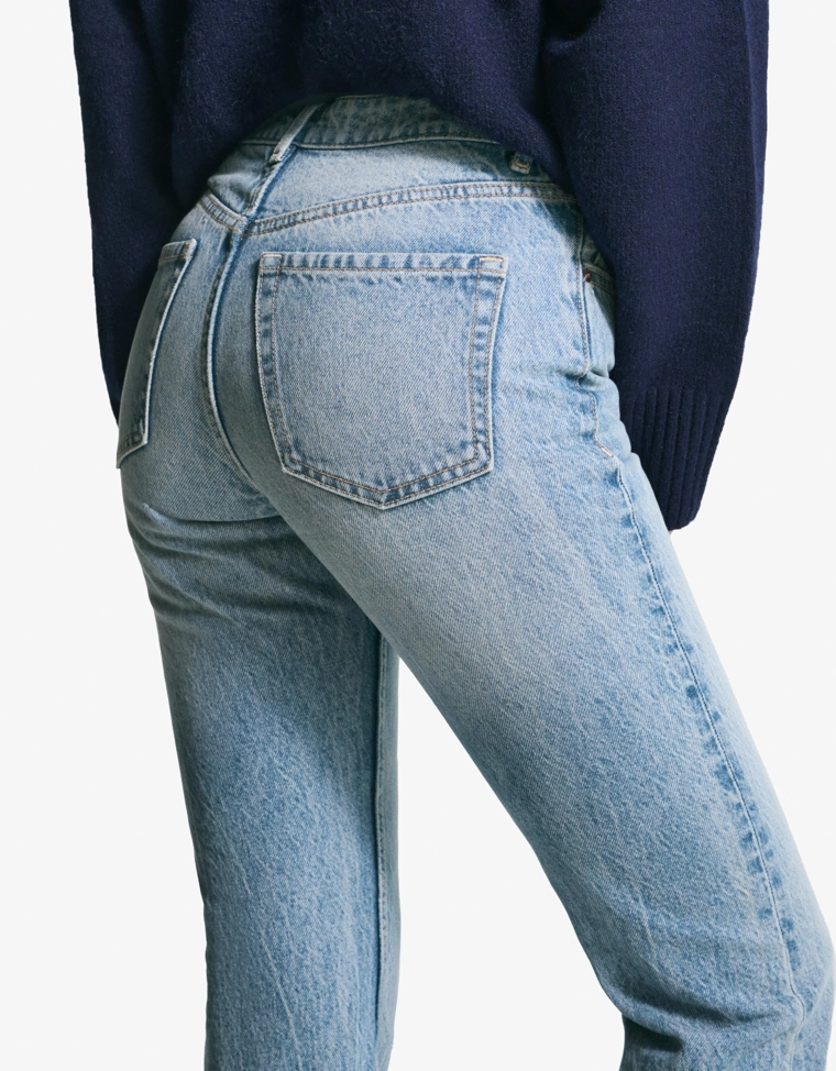 Джинсы прямого кроя брюки-дудочки