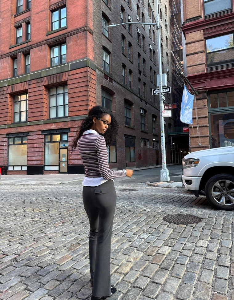 Брюки из ткани бенгалин