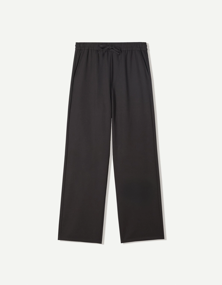 Брюки-джоггеры прямого кроя