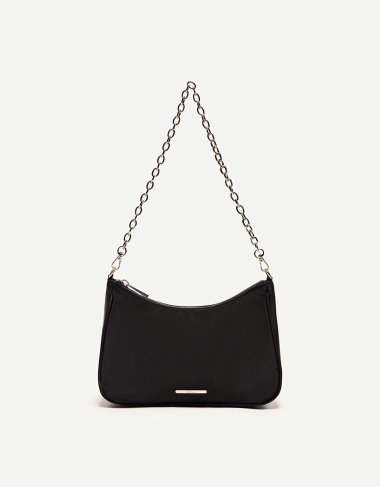 Многофункциональная атласная сумка с плечевым ремнем и цепочкой