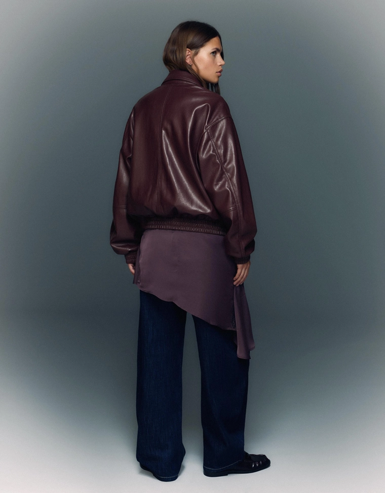 Куртка из искусственной кожи