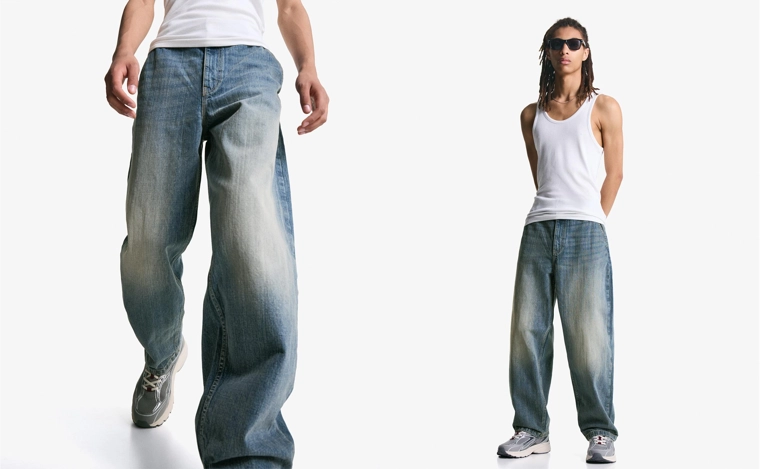 Джинсы в стиле скейтер
