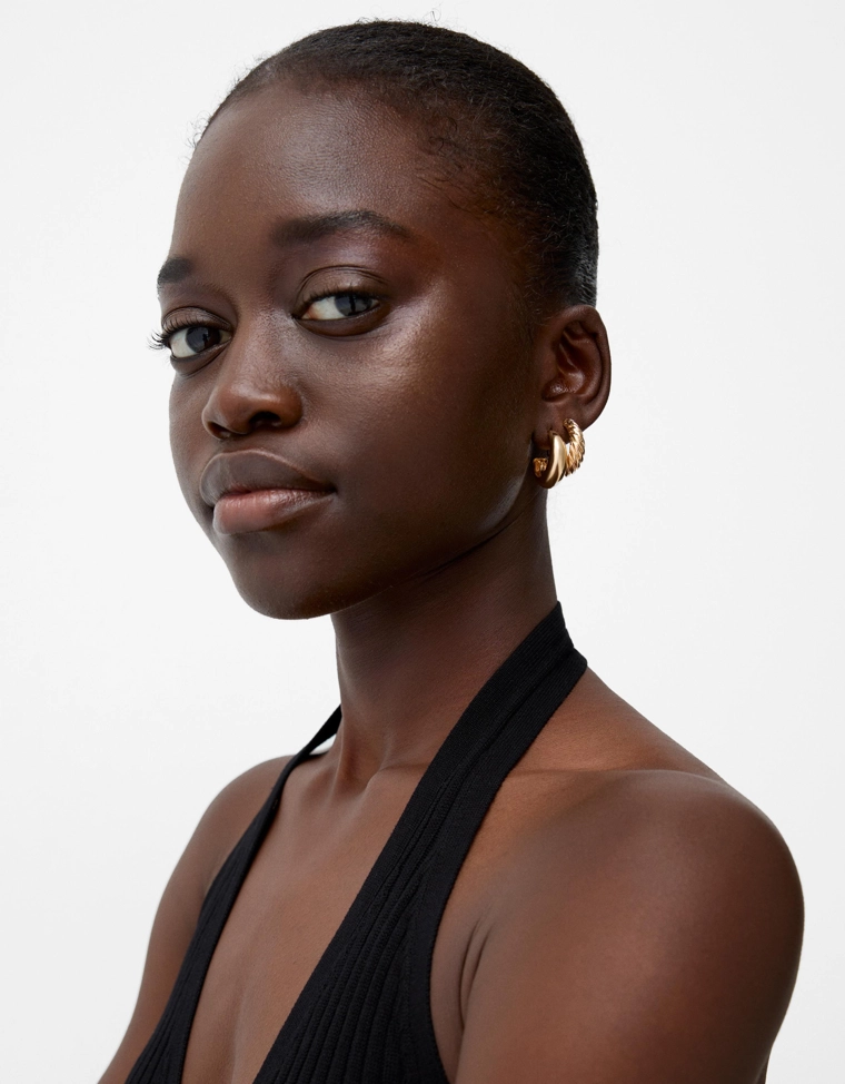 Набор из шести пар серег-колец