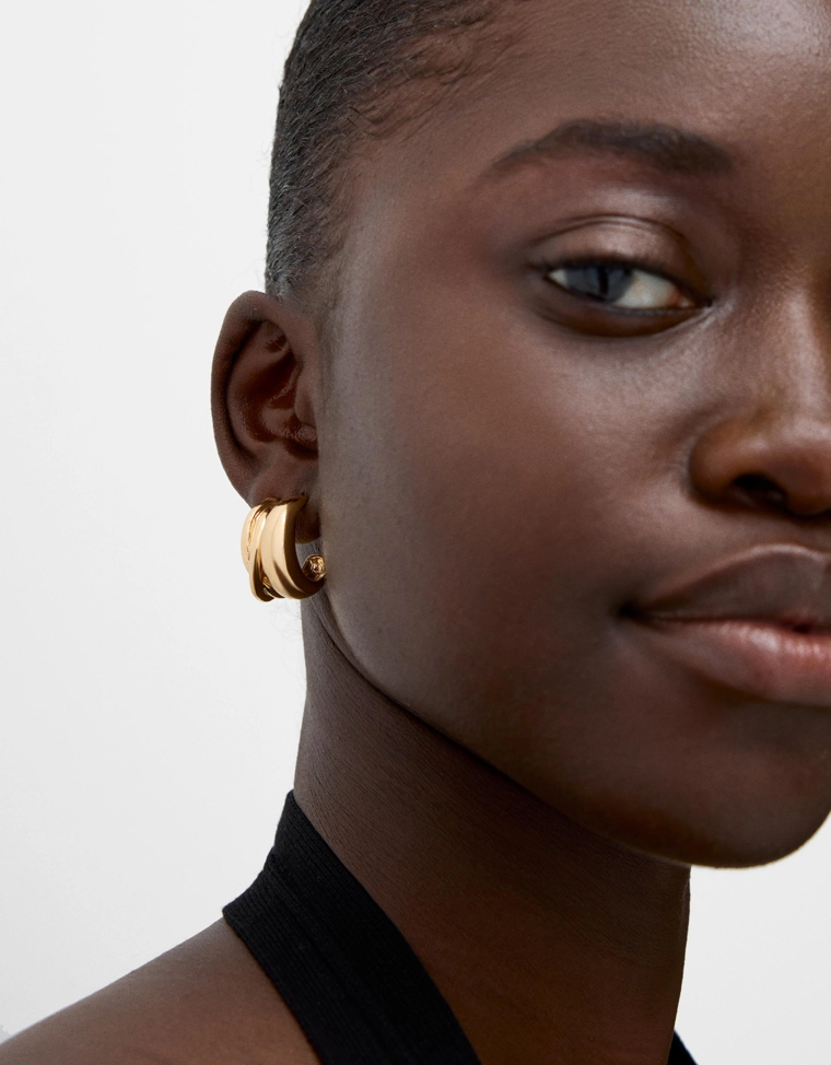 Набор из шести пар серег-колец