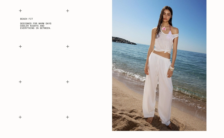 Брюки из смесового льна с эластичным поясом