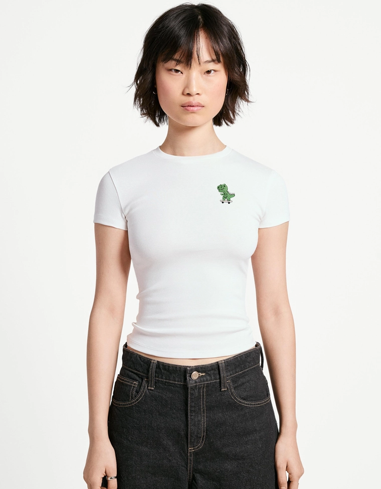 Футболка с круглым вырезом