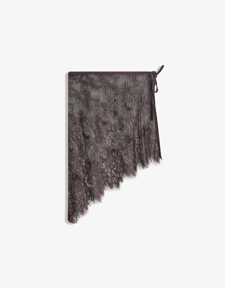 Юбка-парео с кружевом