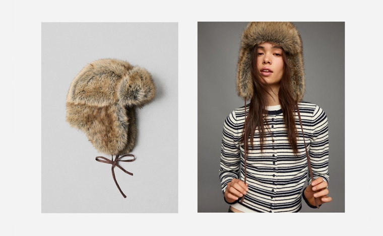 Шапка из искусственного меха