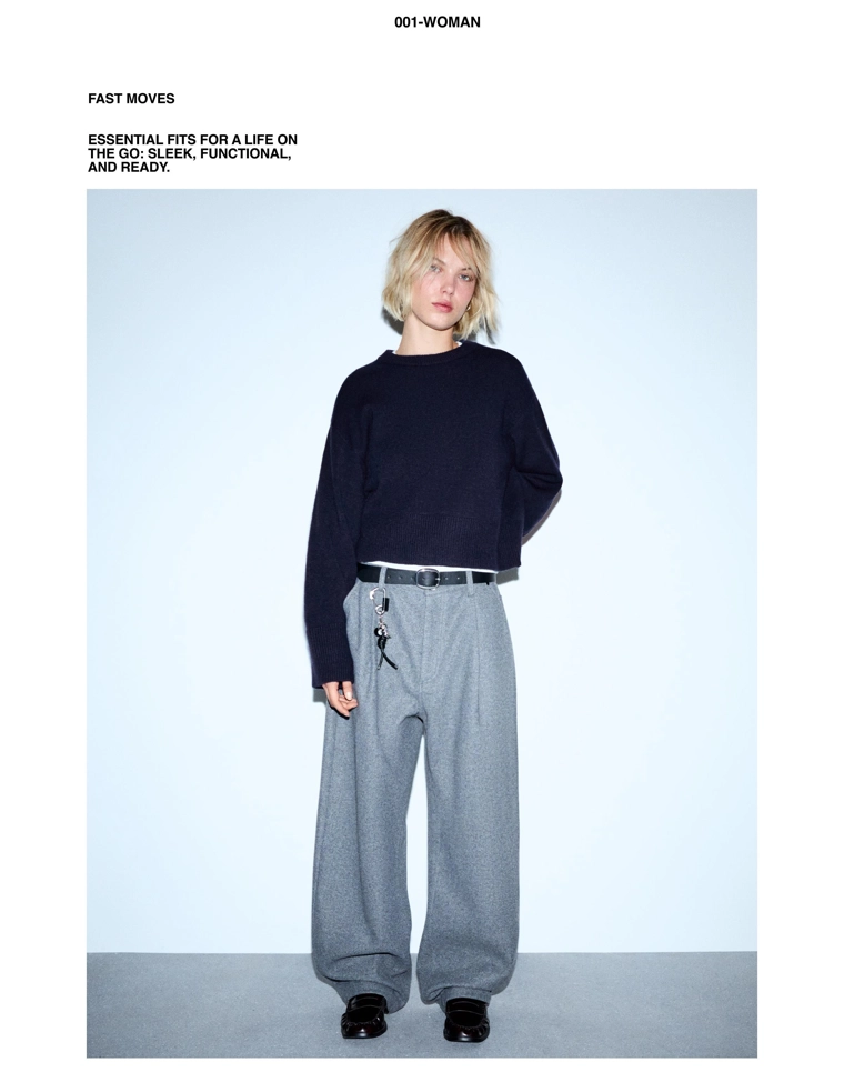 Свитер оверсайз с рифленым низом