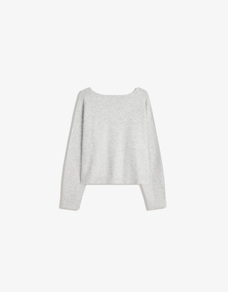 Свитер с V-образным вырезом и мягким прикосновением