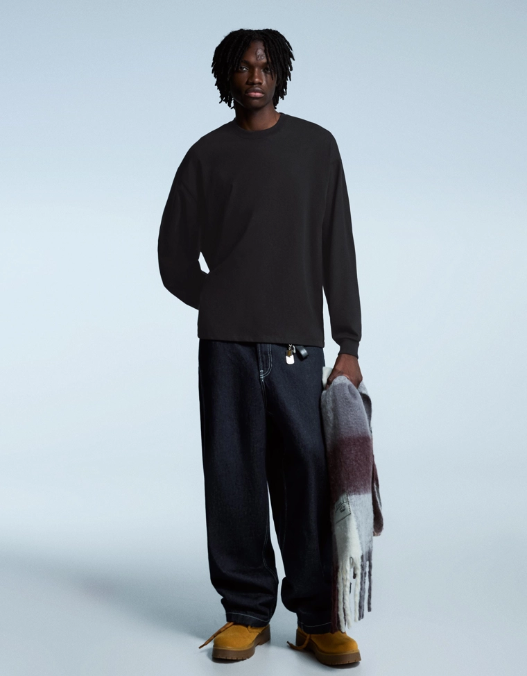 Лонгслив свободного кроя