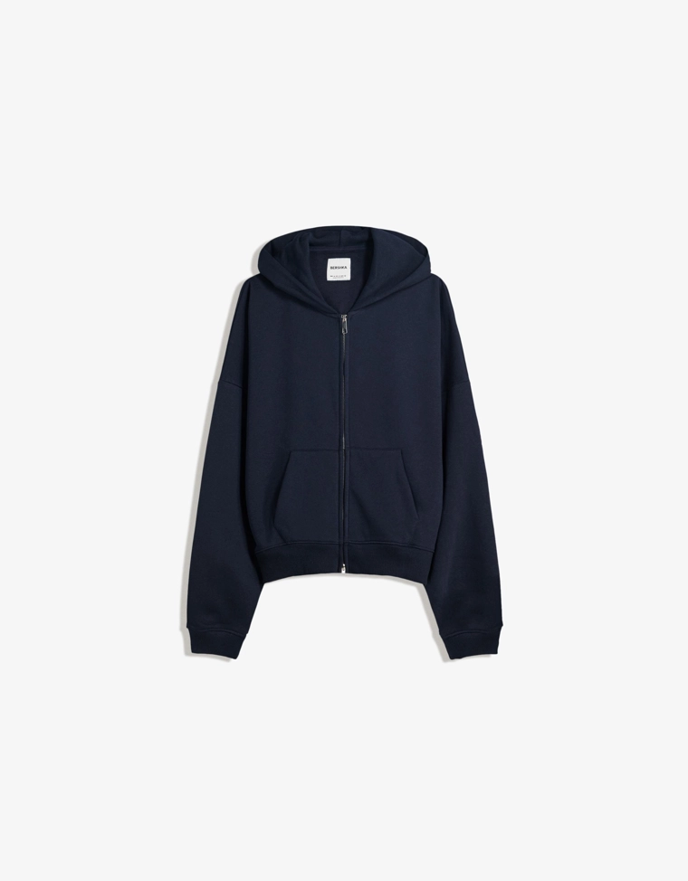 Худи кроя оверсайз на молнии