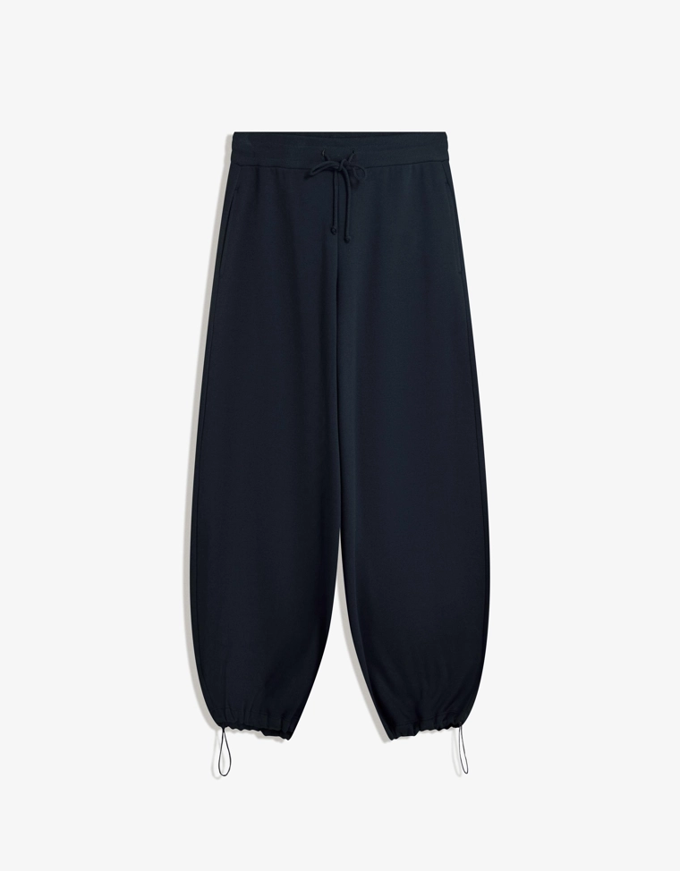 Брюки barrel из мягкой ткани с фиксаторами