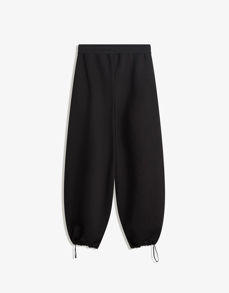 Брюки barrel из мягкой ткани с фиксаторами