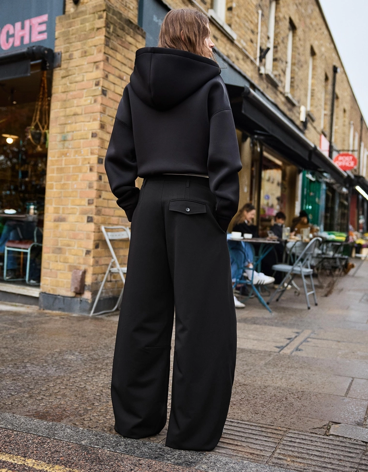 Брюки barrel со складками