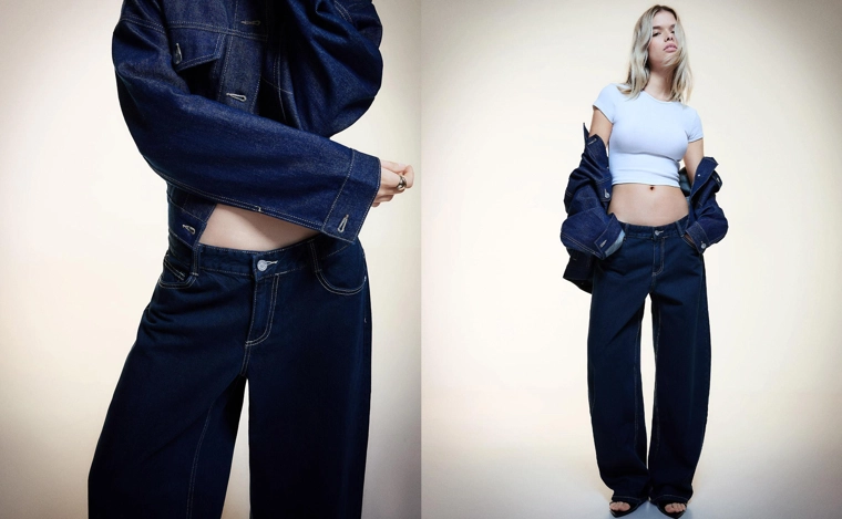 Джинсы barrel свободного кроя