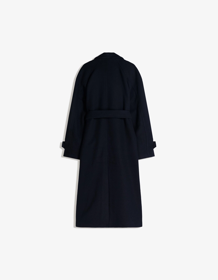 Тренч из мягкой ткани с поясом