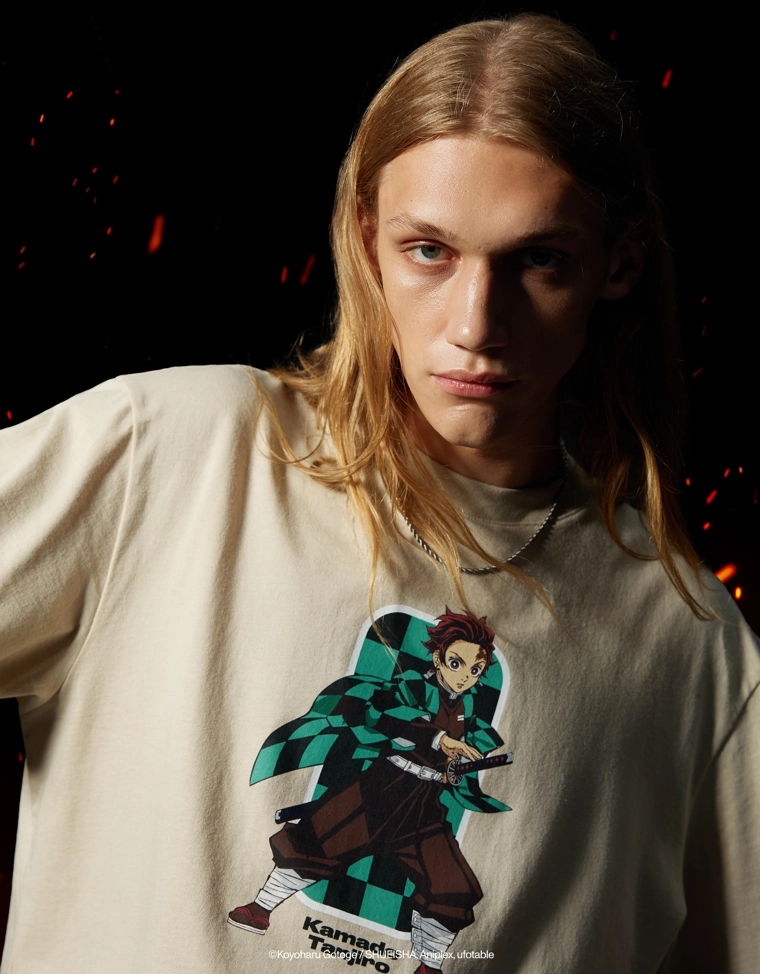 Футболка с коротким рукавом demon slayer